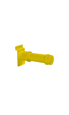 Made to Order 4.5" Slatwall Pipe Faceout - Bright Yellow