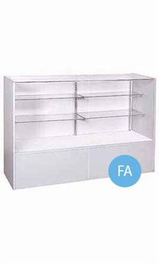 Gray 48" Full Vision Economy Showcases
