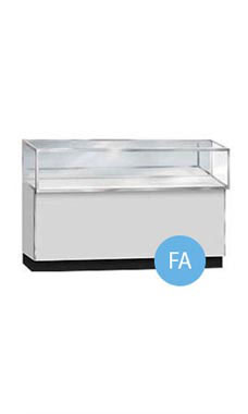48 inch Metal Framed Gray Jewelry Display Case Fully Assembled with Lighting