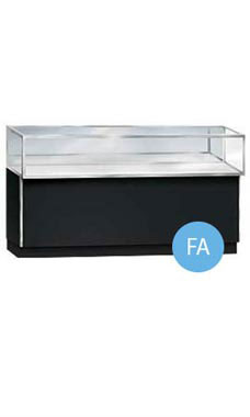 Black Metal Framed Jewelry Display Cases