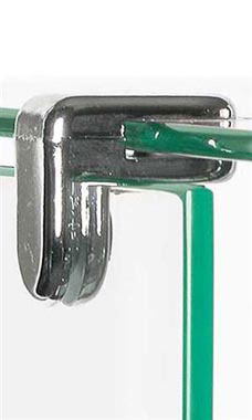 2-Way Metal Cube Clips for Tempered Glass Panels