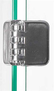 Metal Hinge Clips for Tempered Glass Panels