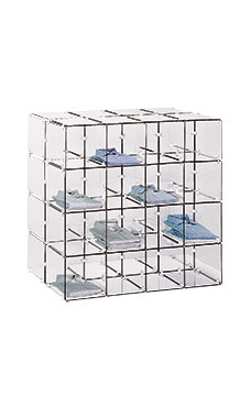 4 x 4 Double Sided 12" x 12" Glass Cube Kit with Lexan Clips