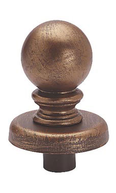 Cobblestone Ball Shaped Dress Form Finial- Cobblestone