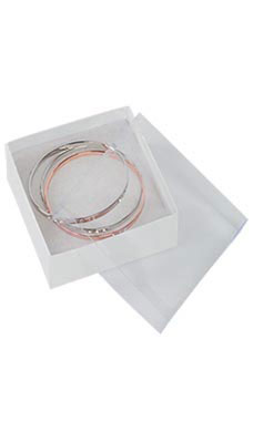 White Vu-Top Cotton-Filled Boxes