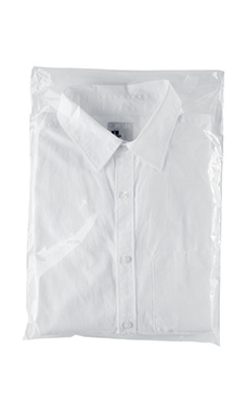 Clear Plastic Shirt Bags - 12" x 16" x 3"