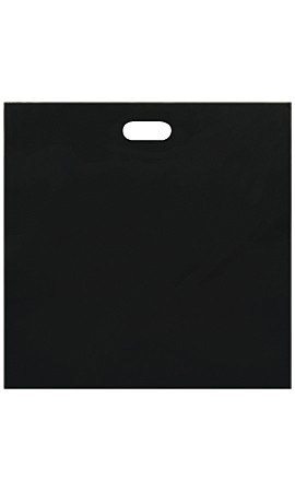 Low-Density Black Plastic Merchandise Bags - 20" x 20" x 5"