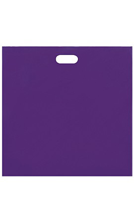 Low-Density Purple Plastic Merchandise Bags - 20" x 20" x 5"