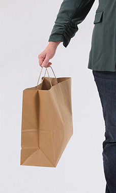Kraft Paper Shopping Bags - Natural