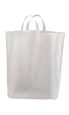 Frosted, Semi-Opaque Wholesale Plastic Shopping Bags
