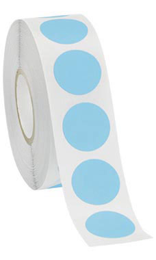 Blue Self-Adhesive Colored Label