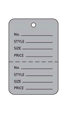 Grey Unstrung Small Coupon Price Tag