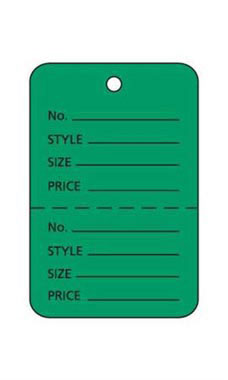 Green Unstrung Small Coupon Price Tag
