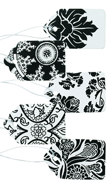 Black & White Lace Price Tags