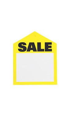Yellow Sales Price Tag