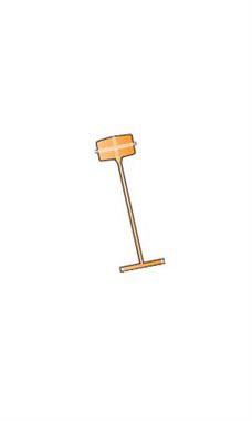 1" Orange Regular Fastener