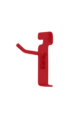 Made to Order 2" Wire Grid Peg Hook - Berry Red