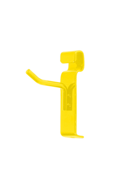 Made to Order 2" Wire Grid Peg Hook - Bright Yellow