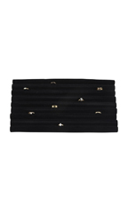 Large Continuous Slot Black Velvet Ring Insert