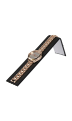 Black Faux Leather Bracelet Display