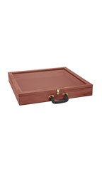 36 inch Portable Cherry Wood Countertop Display Case