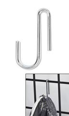 Chrome Display Hook for Wire Grid