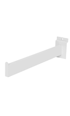 12 inch Dimensional Straight White Faceout for Slatwall