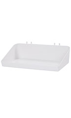 12 x 3 x 6 ½ inch White Plastic Tray