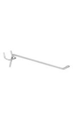 6 inch Chrome Peg Hook for 1/8 inch or 1/4 inch Pegboard