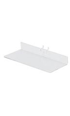 9 x 4 inch Clear Acrylic Shelf for Pegboard
