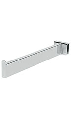 12 inch Chrome Dimensional Straight Faceout for Dimensional Hangrail