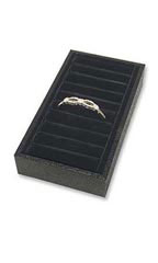 9 Section Bangle Tray With Black Velvet Inserts