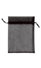 5 x 7 inch Black Organza Drawstring Pouches