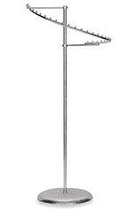 Chrome 29-Ball Spiral Clothing Rack