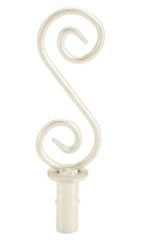 Boutique S-Shape Round Fitting Finial