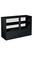 70 inch Black Service Counter Fully Assembled
