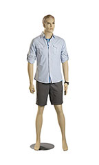 Male Caucasian Complexion Fiberglass Mannequin