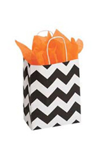 Medium Classic Chevron Paper Shopping Bags - Case of 100
