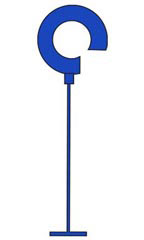 Regular 2 inch Blue Tagging Fasteners